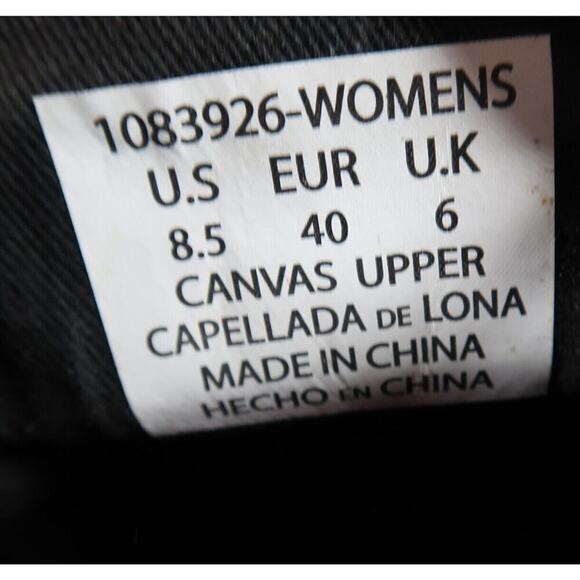 Levis Shoes Womens 8.5 Sneakers Slip On Casual Canvas Comfort Tech Black Flats - Picture 5 of 13